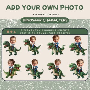 恐竜ライダー PNG あなたの写真を追加 カップケーキトッパー 誕生日デコレーション 恐竜クリップアート 透明 あなたの顔を追加 恐竜カップケーキトッパー 恐竜オーナメント