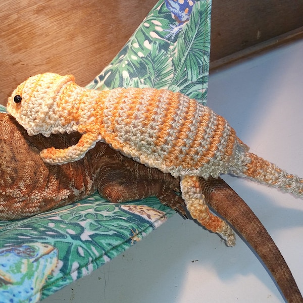Bearded Dragon Amigurumi Stuffed Toy Crochet ** PATTERN only **