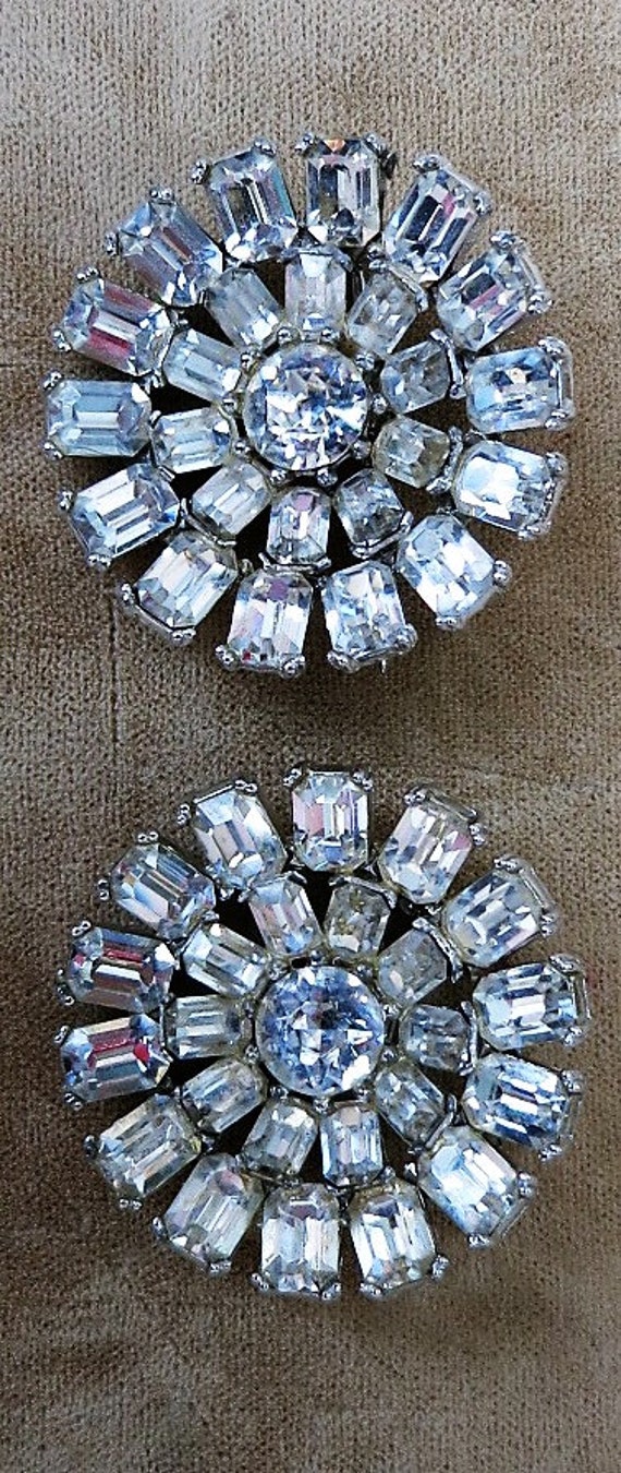 A Pair of Matching Rhinestone Pins by Bogoff - image 5