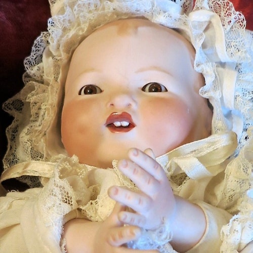 A Handmade Baby Doll by shops Annie Nalewak