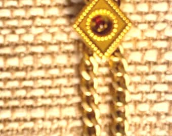 An Antique Victorian Gold Filled Slide Watch Chain