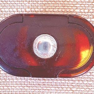 A Vintage Hinged Trinket Box in Faux Tortoise Shell...aka Celluloid