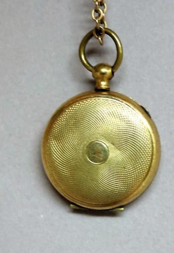 Vintage Gold Filled Locket and Chain - image 2