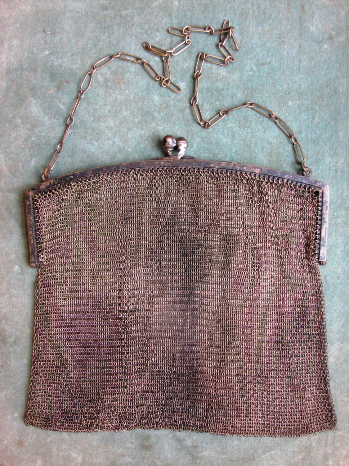 vintage chain link purse