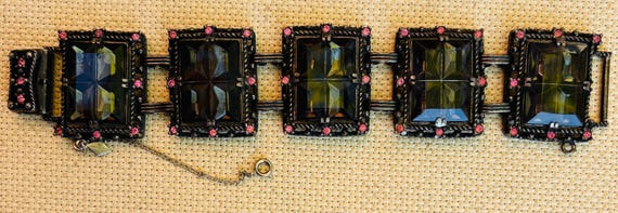 Sarah Coventry "Midnight Magic" Bracelet from the 1950's
