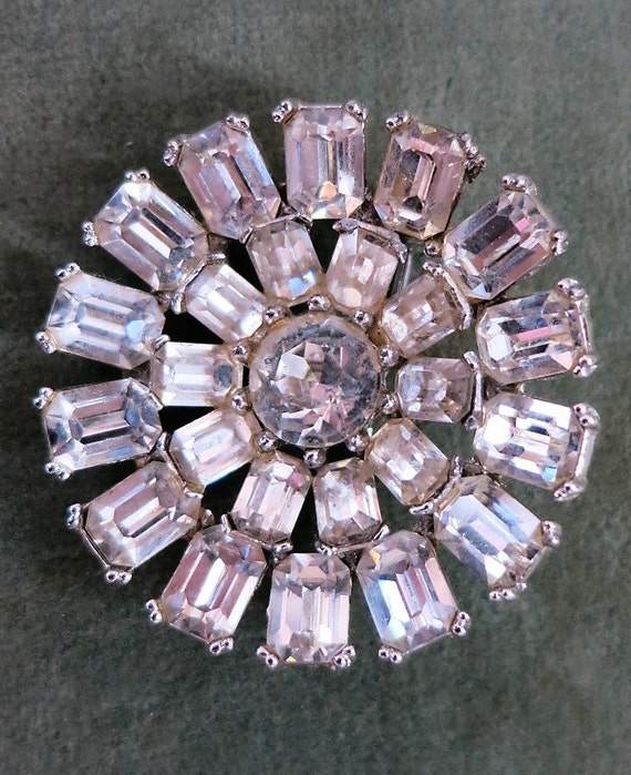 A Pair of Matching Rhinestone Pins by Bogoff - image 3