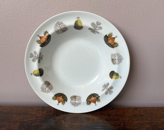 Vintage 1960s Alfred Meakin Ironstone Bowl: Autumn Leaves Pattern