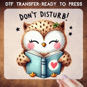 Don&#39;t Disturb Ready To Pres Dtf, Cute Animal Dtf, Dtf, Popular Heat Transfers Ready To Press,Funny Humor Dtf, Sarcastic Heat Press,Funny Dtf