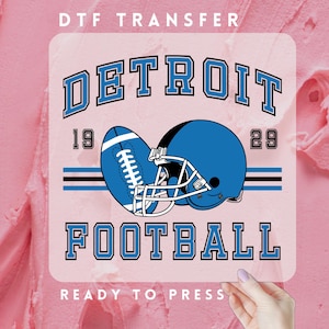 Vintage Detroit Football Shirt Dtf, Football Detroit Ready To Press, Football Detroit Heat Press, Detroit Baseball Gift,Detroit Merch,Unisex