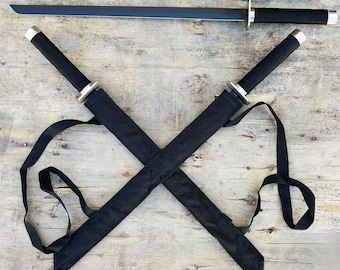 2 PC Double Twin Ninja Samurai Sword, Samurai Twin Katana Set