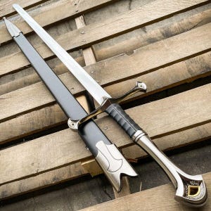 Monogram Sword, Custom Sword, Personalized Sword, Engraved Sword, Crusader (Cross) Medieval Knight Arming Sword with Scabbard