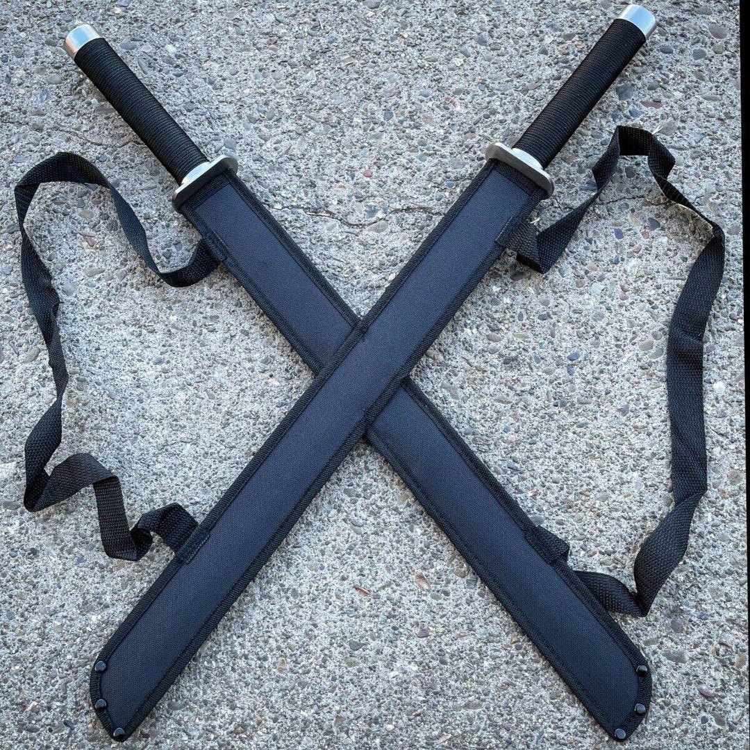 2 PC Double Twin Ninja Samurai Sword, Samurai Twin Katana Set