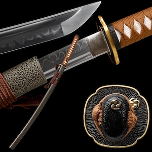 HANDMADE T10 KATANA Japanese Samurai Sword, Clay Tempered Steel Blade, Full Tang Razor Sharp , Gifts for Him, Real Sword, High Quality Sword