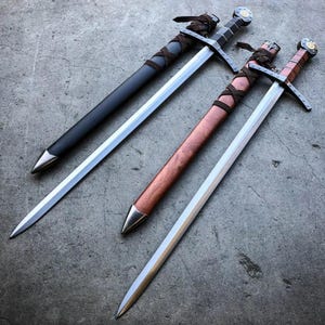 Monogram Sword, Custom Sword, Personalized Sword, Engraved Sword, 23&quot; Medieval Crusader Knights Of Templar Short Sword With Sheath