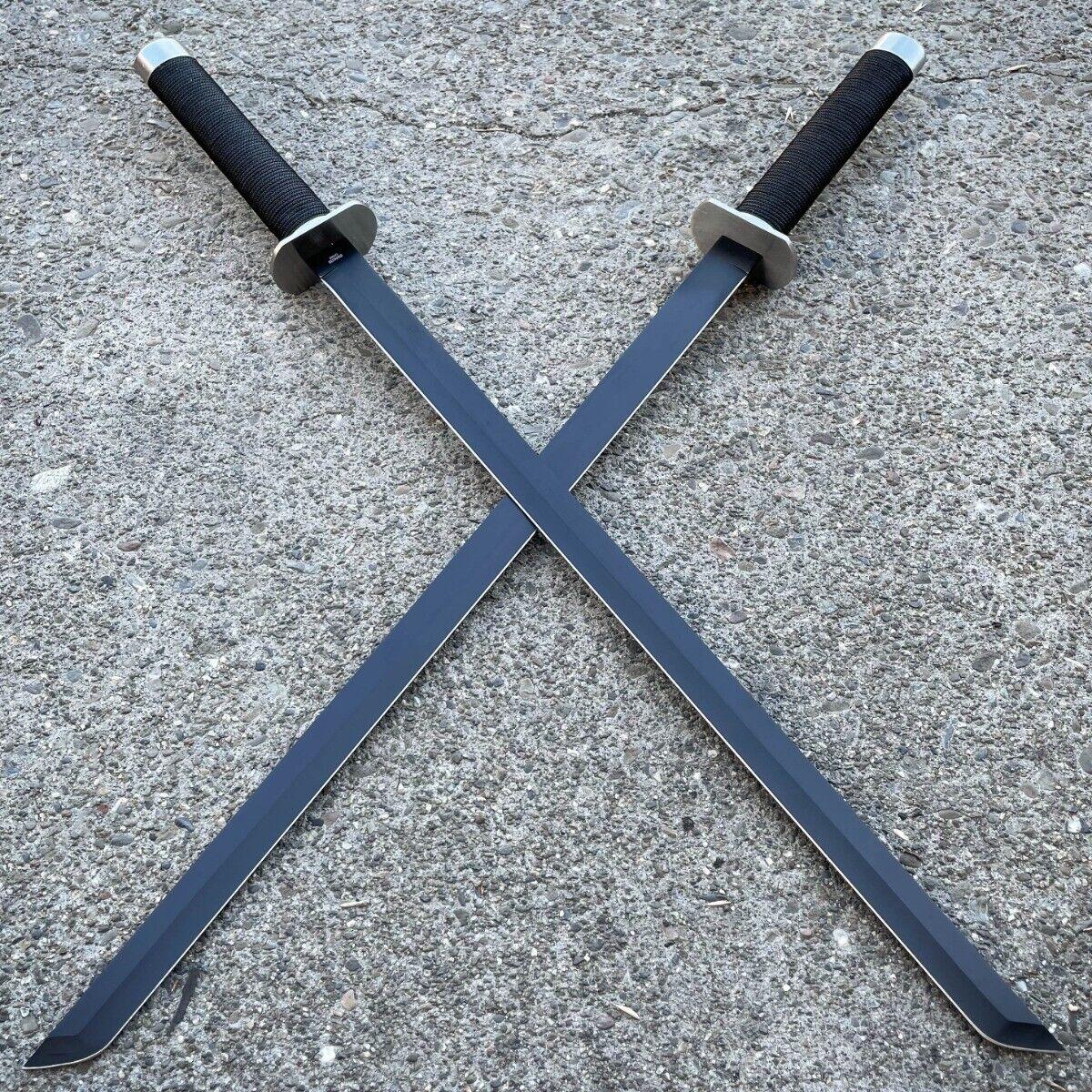 2 PC Double Twin Ninja Samurai Sword, Samurai Twin Katana Set