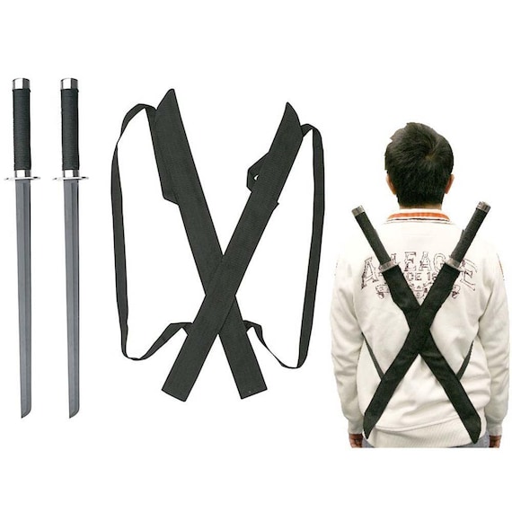 2 PC Double Twin Ninja Samurai Sword, Samurai Twin Katana Set