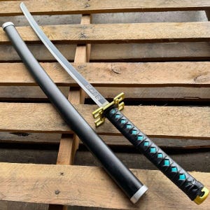 METAL Demon Anime 1095 High Quality Katana, Slayer Katana, Real Japanese Samurai Sword, Handmade Anime Katana, Full Tang, High-carbon steel