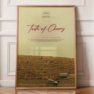 Tase of Cherry (2009)⎜Kiarostami / arte mural⎜arte mural imprimible⎜póster de película alternativa⎜impresión a pedido / película clásica / cine independiente / póster