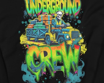 Aviation Lover Halloween Sweater, Funny Pilot Crewneck, Airport Ground Crew Gift, Airline Baggage Handler Sweatshirt, Underground Crew