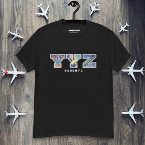 Toronto Airport YYZ Shirt, Canada Skyline Travel Tee, YYZ Souvenir Gift, Pilot Aviation Shirt, City Code T-Shirt, Traveller Gift