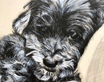 DOG PORTRAIT GIFT - Dog Portrait Gift -Custom Dog Portrait