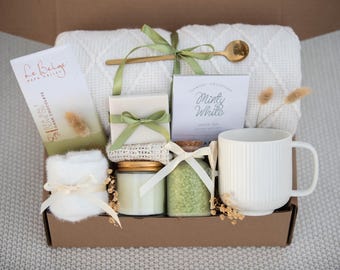 Hygge Cozy Gift Box for Her Care Package Sending Hugs Hygge Gift Box Thinking Of You Box Cozy Care Package Self Care Basket Fall Gift Box