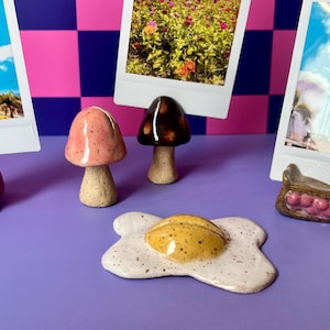 ceramic photo stand // instax photo holder // handmade polaroid display