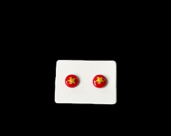 Coraline Circus mouse ball, Ghost Eye Stud Earrings