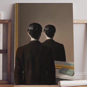 Rene Magritte Não Deve Ser Reproduzido Impressão De Arte De Parede, Rene Magritte Decoração De Casa, Pôster De Rene Magritte, Impressão De Artista Famoso, Impressão De Homem No Espelho