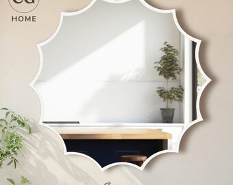 Handmade Sun Shaped Wall Mirror, Luxury Home Decor