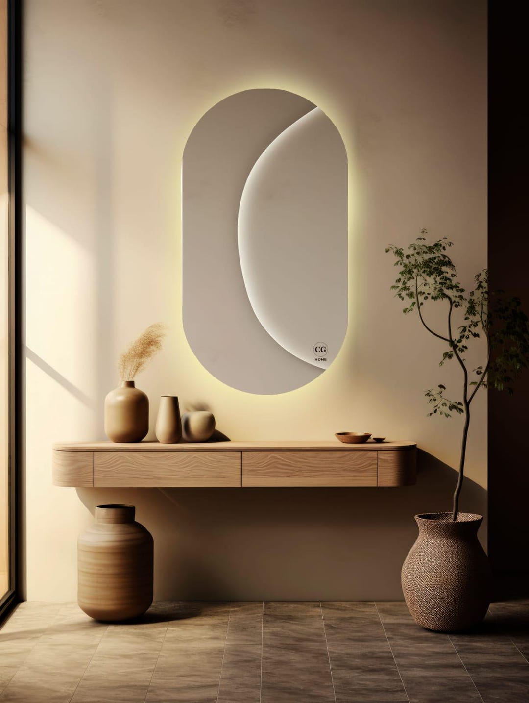 Handcrafted LED Backlit Mirror, Custom Design - Etsy