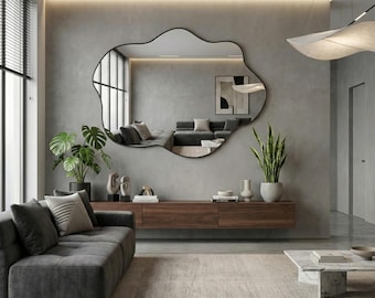 Irregular Cloud Shape Wall Mirror, Modern Home Decor