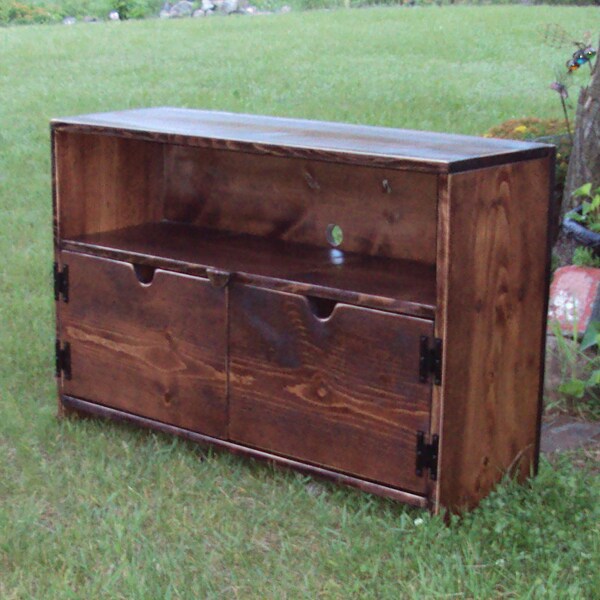 3 Foot Wide  Storage bench TV Cabinet Bench Shabby Chic Contemporary Primitive