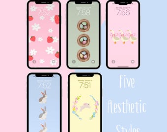 Fondo de pantalla de primavera para iPhone - Fondo de pantalla de primavera - Pantalla de bloqueo estética de primavera para teléfono