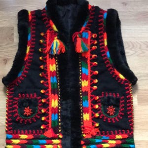 Unique Hutsul Kiptar | Handcrafted Ukrainian Vest with Embroidery