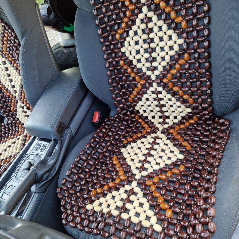 Wooden Bead Car Seat Covernull