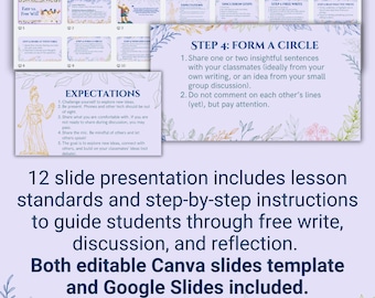 運命 vs. 自由意志 Canvaスライドテンプレート