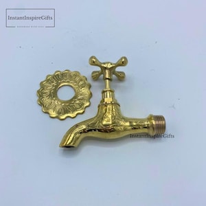 Brass Faucet and Antique Brass Faucet – Water Spigot, Bathroom Faucet, Hose Bib, Outdoor Spigot, Brass Taps & Hose Faucet
