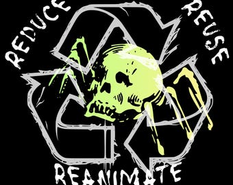 Zombie Spider Graphic Tee, Horror Reanimate Design