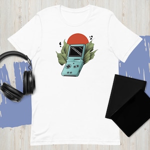 Game Boy Advance New School Graphic T-Shirt, game boy advance graphic, casual gaming graphic tee, new school/cartoon aesthetic