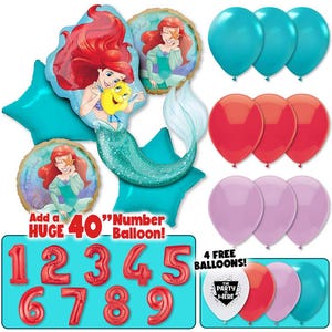 Ariel Balloon Kit: Little Mermaid Birthday Party Decorations