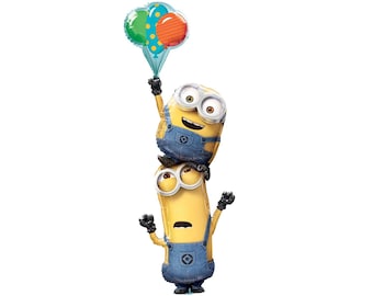 75 inch Multi-Balloon Minions Stacker Foil Balloon