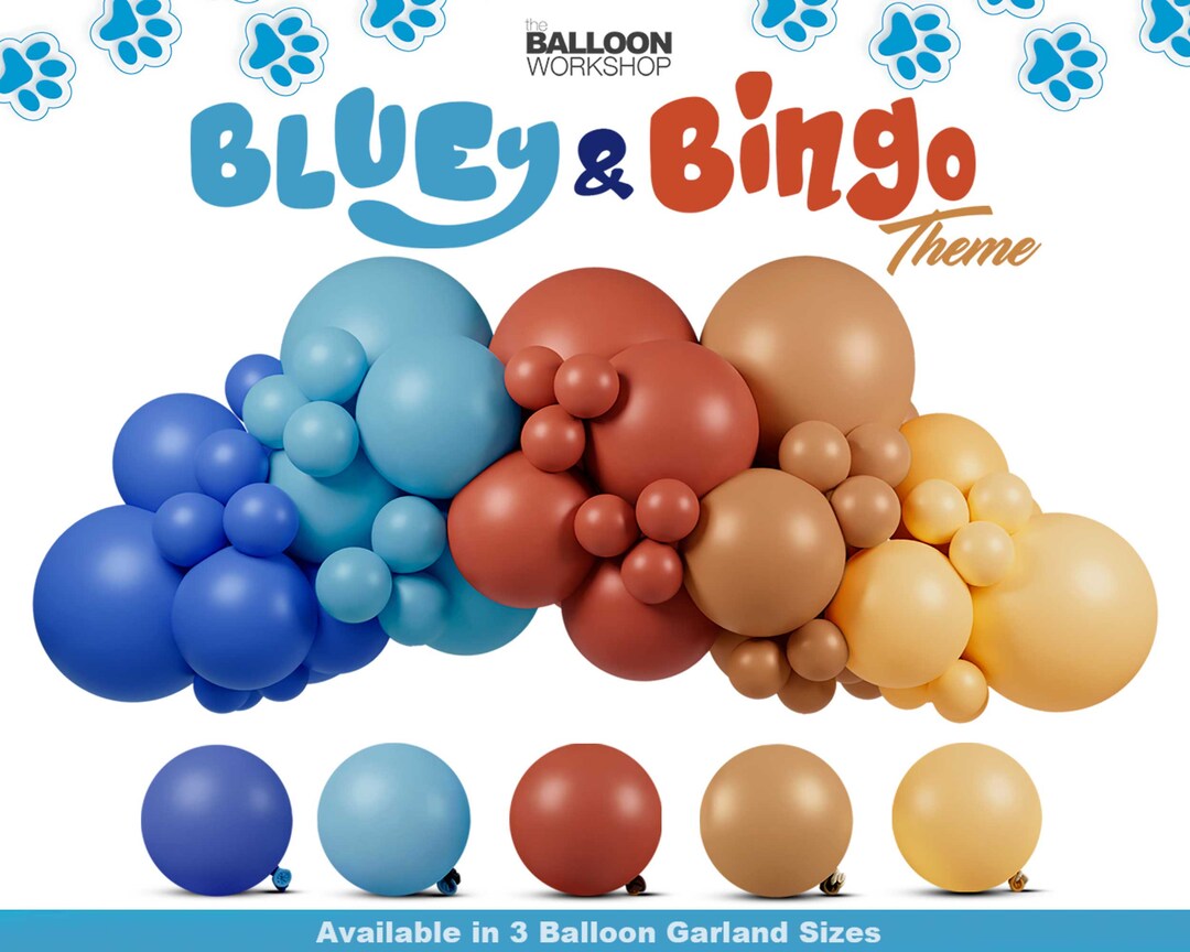 DIY Balloon Garland Arch PRO Kit Bluey & Bingo Theme Easy How to Video
