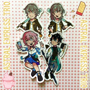 Rail en étoile Honkai // Trio de stickers Astral Express