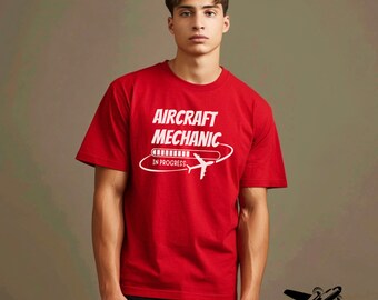 Aircraft Mechanic Unisex Heavy Cotton Tee, A&P Mechanic Student, Aviation Gift
