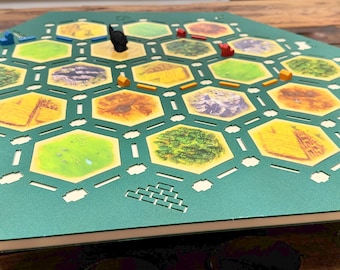 Custom Inset Settlers Game Board (wood) - Etsy