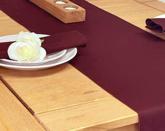 Dark Burgundy Table Runner