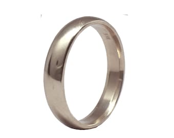 Classic Love | 14K White Gold | Lightweight Comfort Band | Classic Wedding Band | Traditional Wedding Band | Recycled Gold