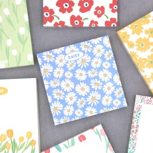 bloco de notas fofo | bloco de notas fofo de papel floral pequeno bloco de notas de flor