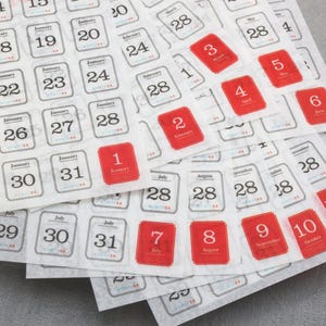 Pegatinas washi para Bullet Journal, calendario de 365 días, cubiertas, pegatinas para planificador, banderas de fecha, pegatinas de papelería